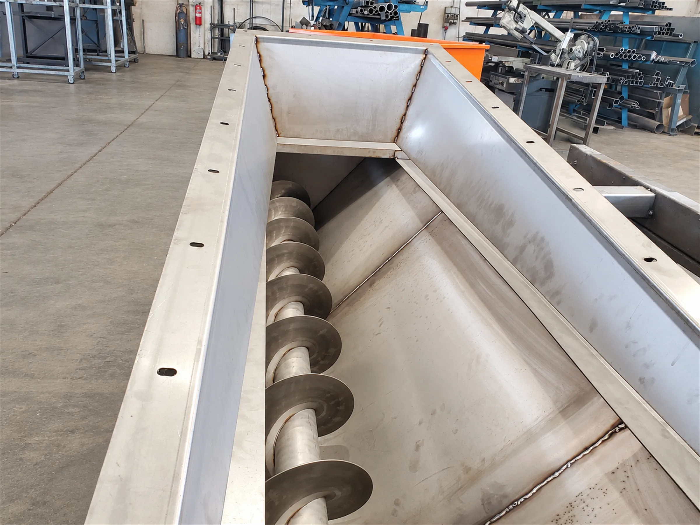 Coclea inox con tramoggia – Officine Serena